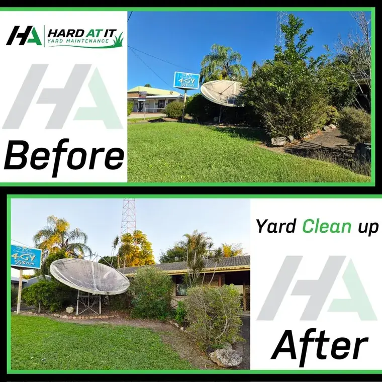 Garden Clean-Ups &mdash; before and after